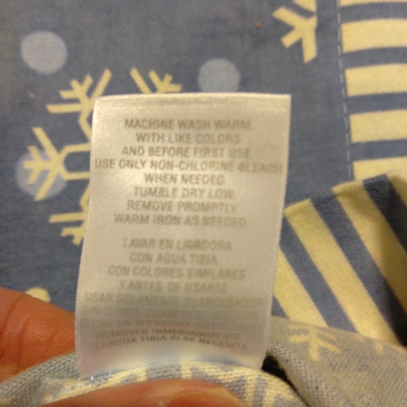 jcpenney Bedding New Jc Penney Blue White Snowflake Flannel